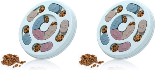 DR CATCH Dog Puzzle,Dogs Food Toys for IQ Training & Mental Enrichment,Dog Treat Puzzle(Blue)