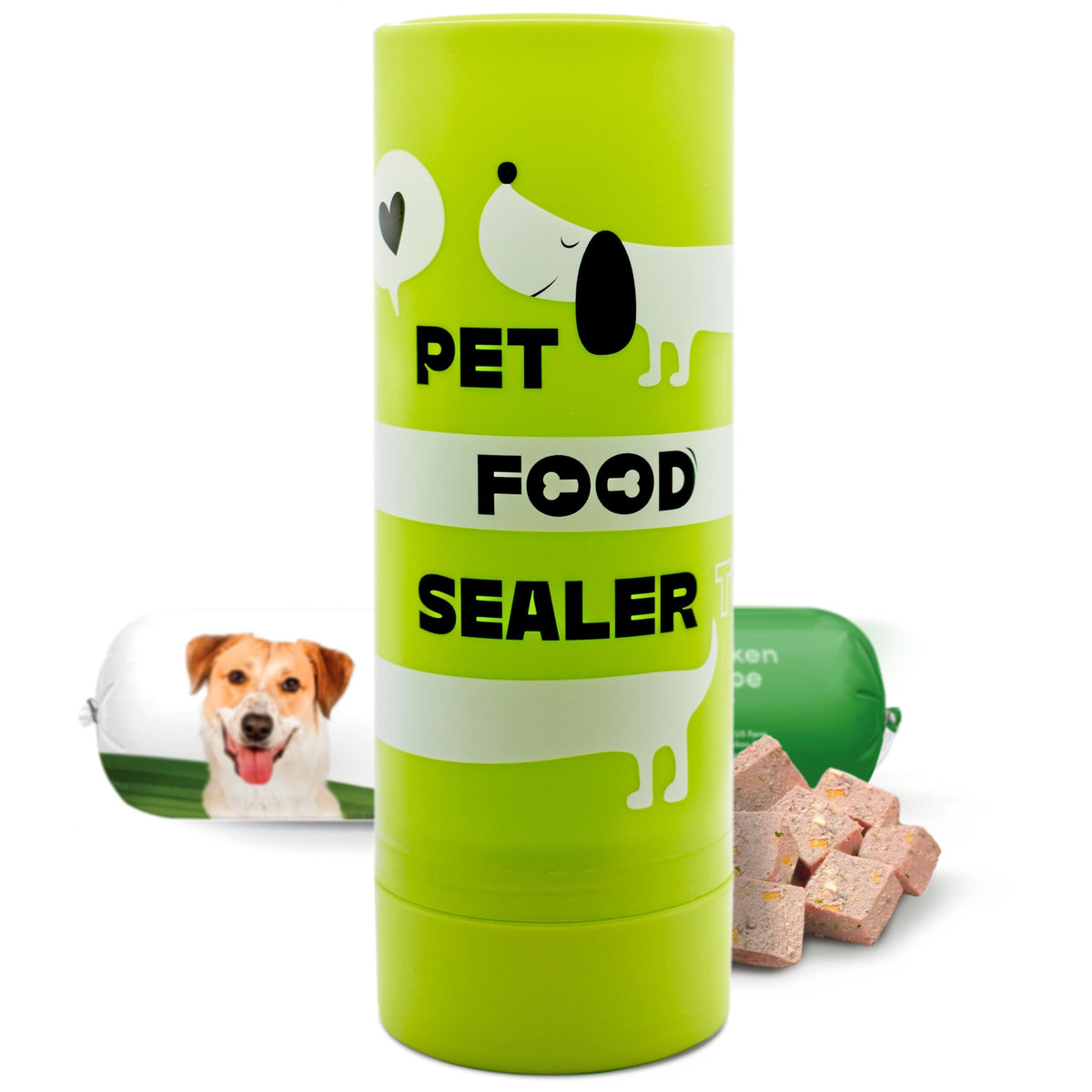 The Original Canned Dog Food Storage Container Patent Pending Reusable Airtight Can Cover Pet Food Sealer - Keeps Dog Food Can Fresh in the Fridge, Eliminates Odor, Easy to Use