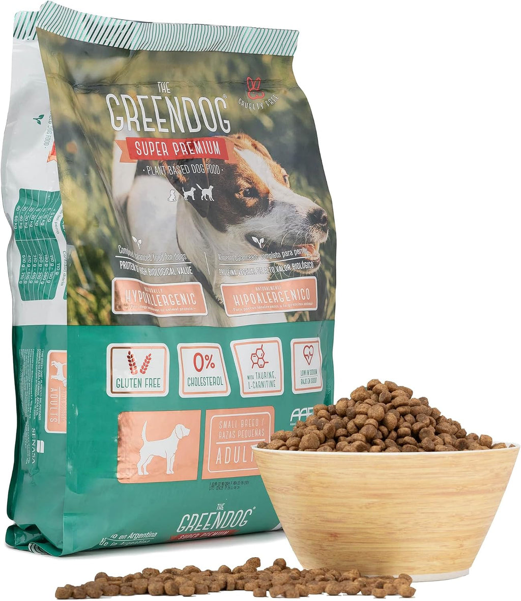 Super Premium - Adult Small Bite - 6.6 Lb Bag Dog Food - Plant Based Protein, Vegan Dry Pet Kibble, Gluten Free, Complete Nutrition