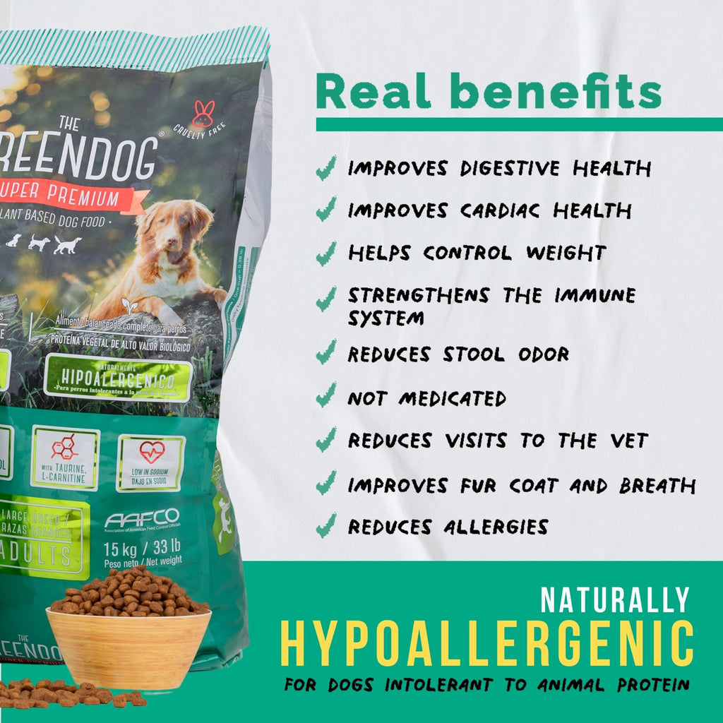 Super Premium - Adult Small Bite - 6.6 Lb Bag Dog Food - Plant Based Protein, Vegan Dry Pet Kibble, Gluten Free, Complete Nutrition