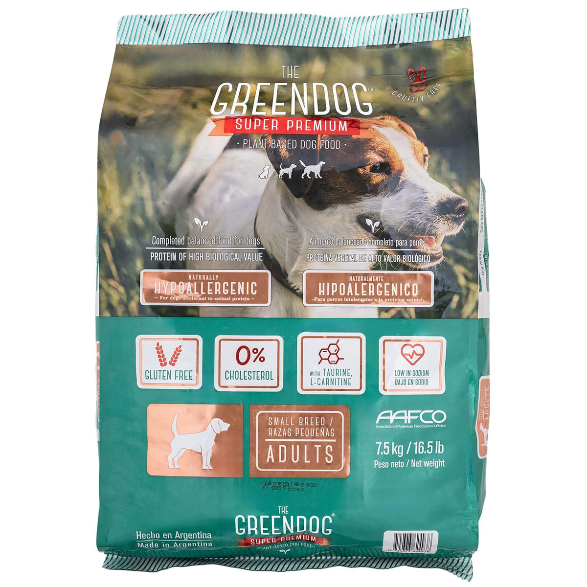 Super Premium - Adult Small Bite - 6.6 Lb Bag Dog Food - Plant Based Protein, Vegan Dry Pet Kibble, Gluten Free, Complete Nutrition